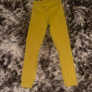 Lululemon Unlimit High rise tight size 4 Mustard Yellow Leggings all spice